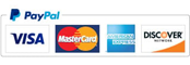 Accepted cards: AmEx, MasterCard, Visa, Discover