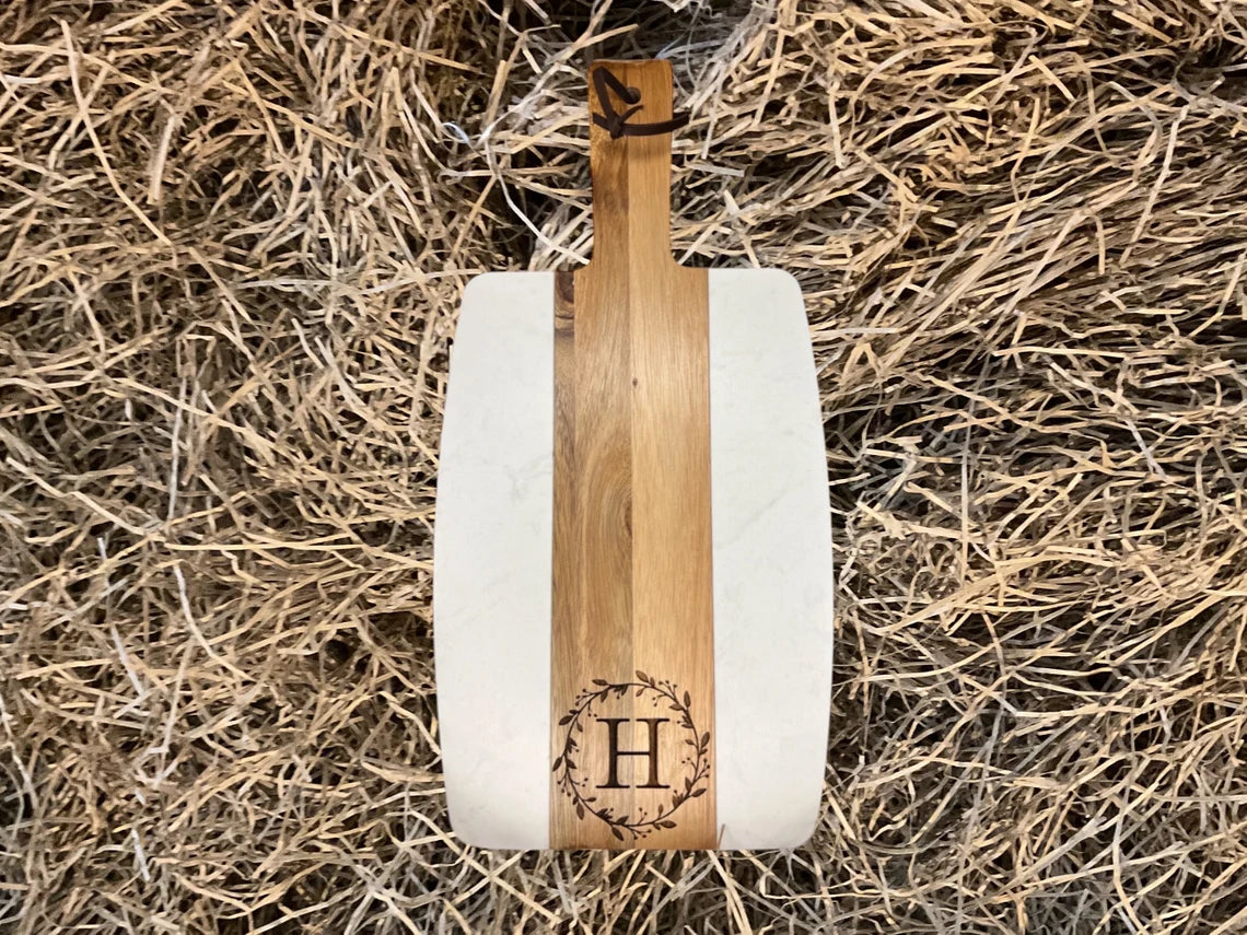 Charcuterie Board: Unique Custom Monogrammed Cheese Board